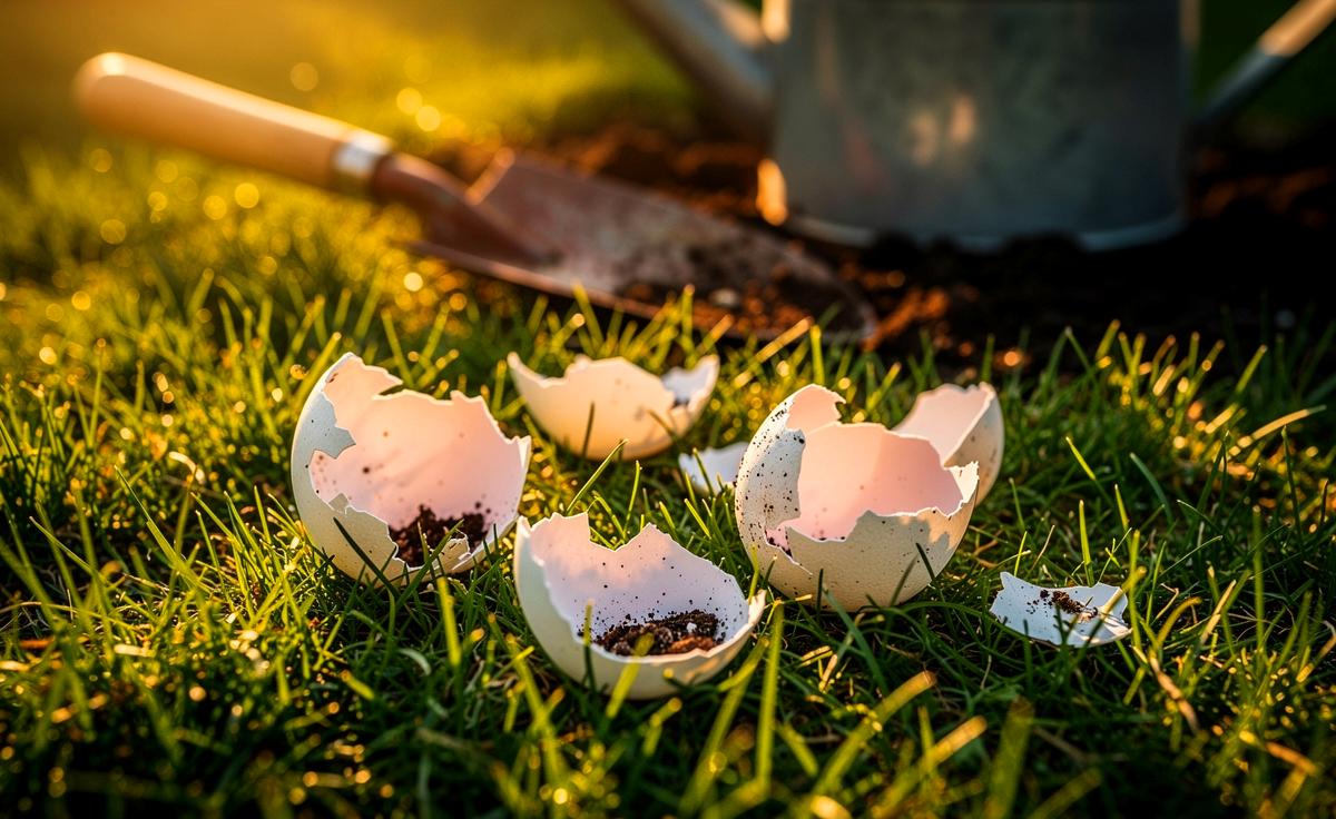 Gärtner lassen Eierschalen auf dem Rasen liegen, das unerwartete Ergebnis wird dich überraschen